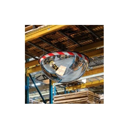 Vision Metalizers Full Dome Acrylic Warning Mirror Indoor 36 Dia. 360 Degree Viewing Angle HVDPB3600